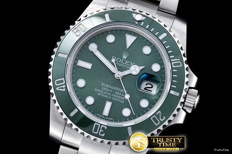 0727 ROLSUB0249A -Submariner 116610LV SS SS Green BPF V2 SP A3135 Mod Attractive 1029